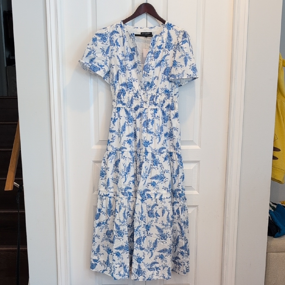 Vintage Style Floral Maxi/Midi Dress